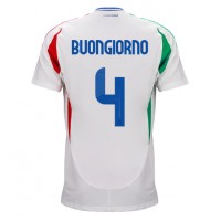 Italien Alessandro Buongiorno #4 Bortatröja EM 2024 Kortärmad